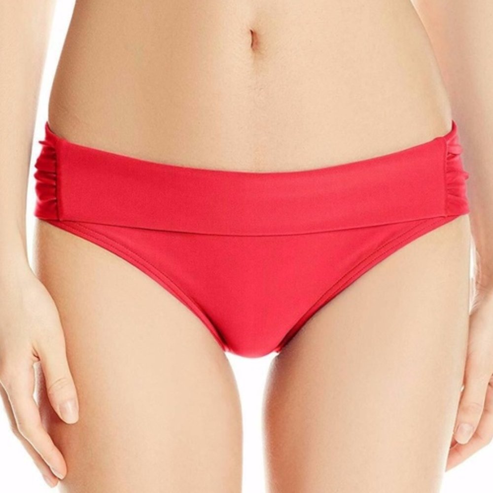 PRANA XS Carmine Pink Sirra Bikini Swim Bottom Swimsuit NWT